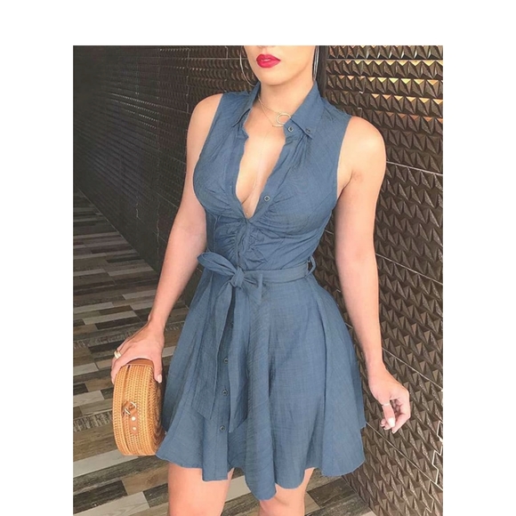 Dresses & Skirts - Soft Denim mini dress